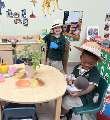Preschool students learning at Kids Learning Center