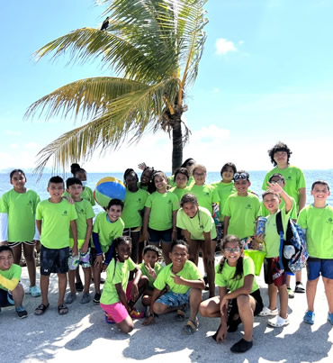 Summer camp children at a Kids Learning Center activity